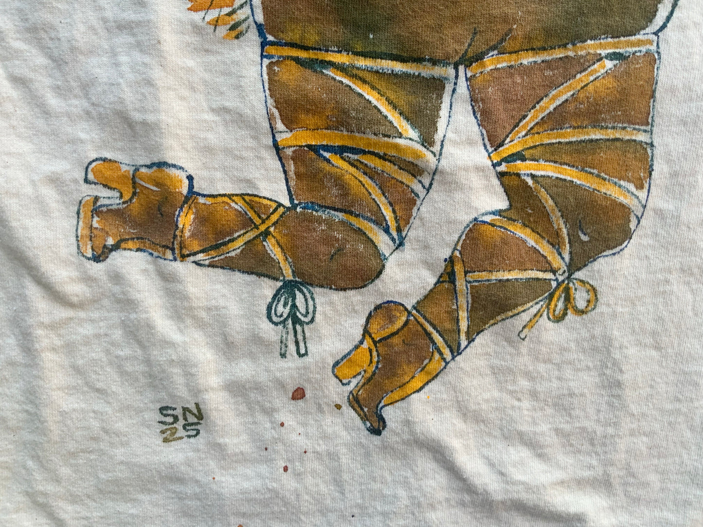 Angelic Squirrel - Medium Hand-Painted T-Shirt