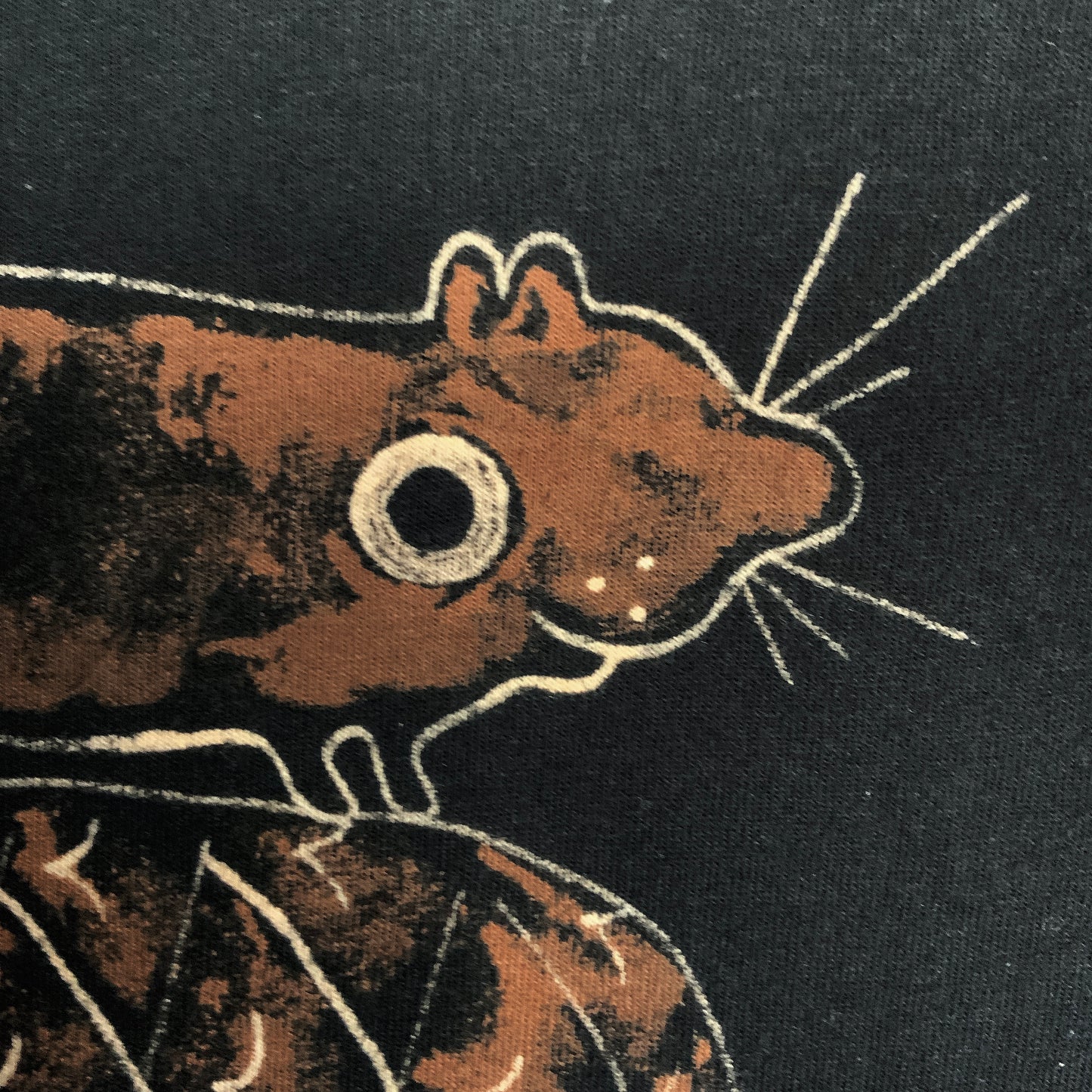 Pineapple Squirrel - 2XL Bleach-Painted T-Shirt