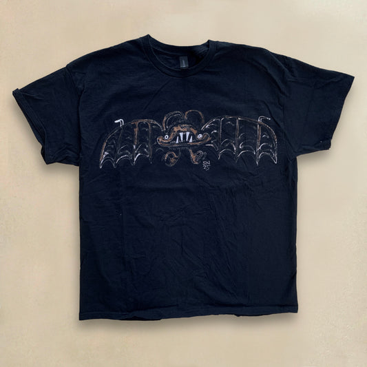 Big Bat - XL Bleach-Painted T-Shirt