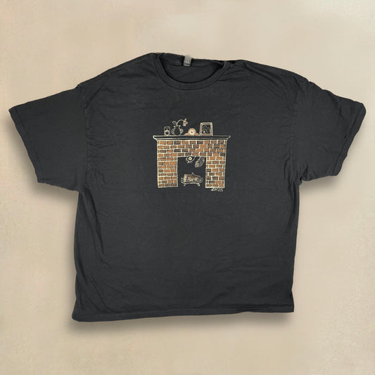 Intruder Squirrel - 3XL Bleach-Painted T-Shirt