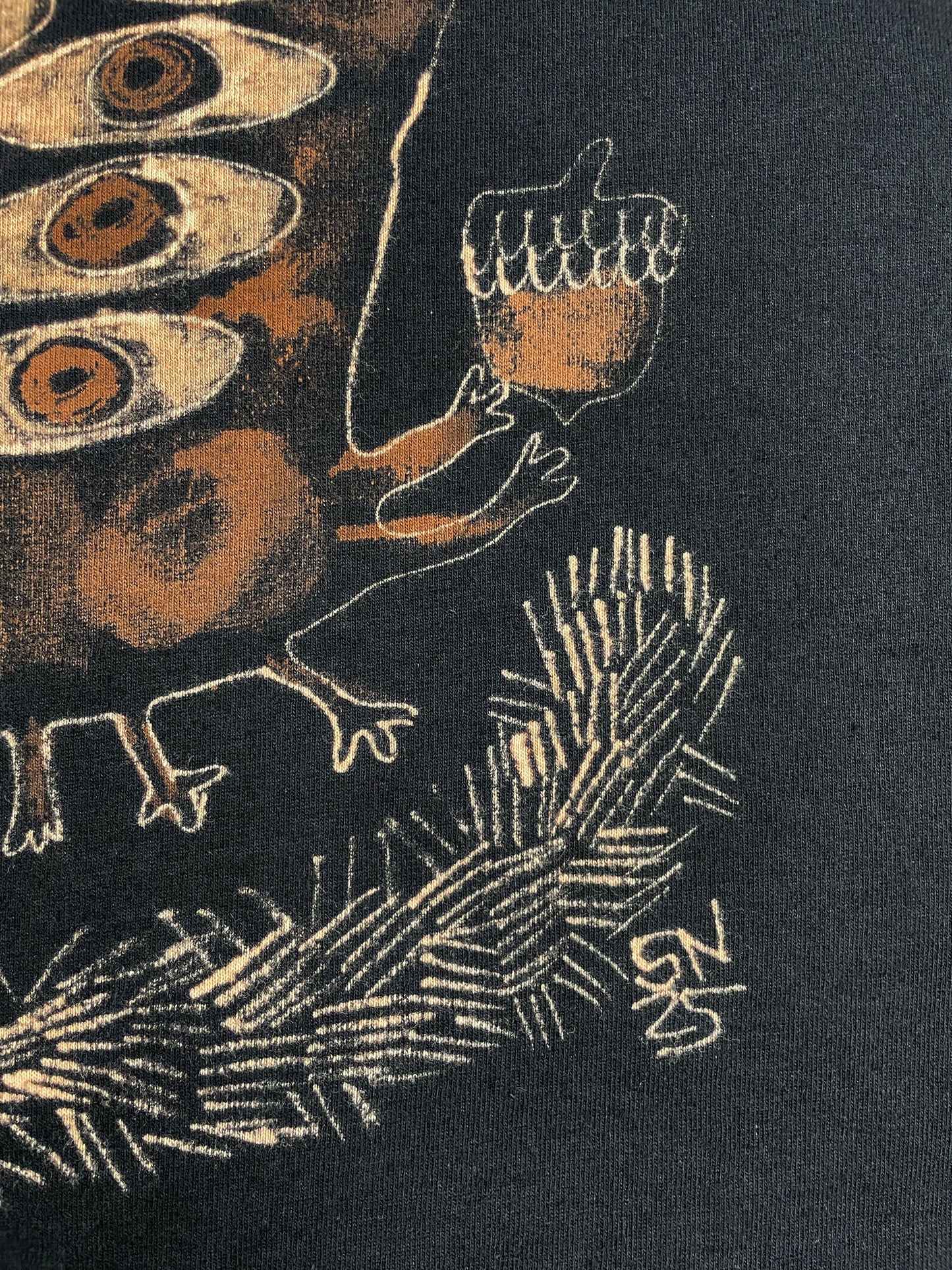 Mutated Squirrel - Large Bleach-Painted T-Shirt