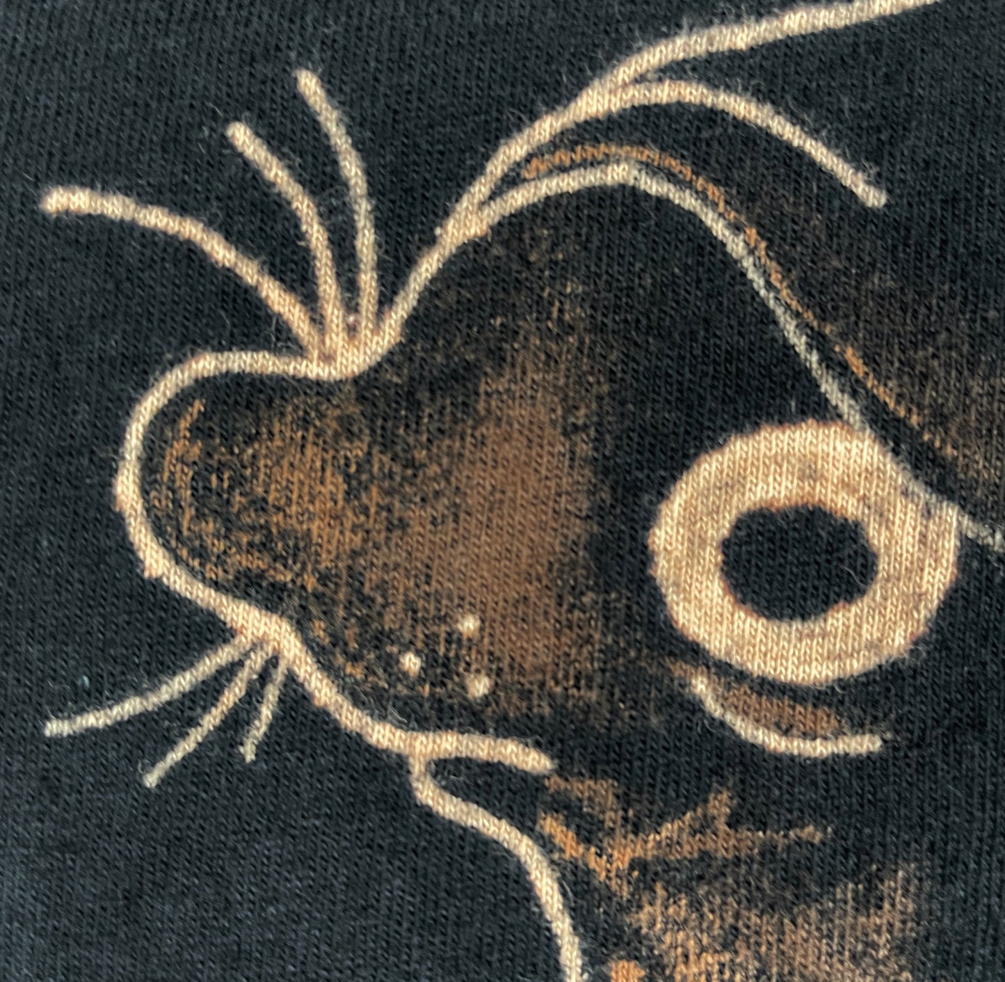 Ebenezer Squirrel - Large Bleach-Painted T-Shirt