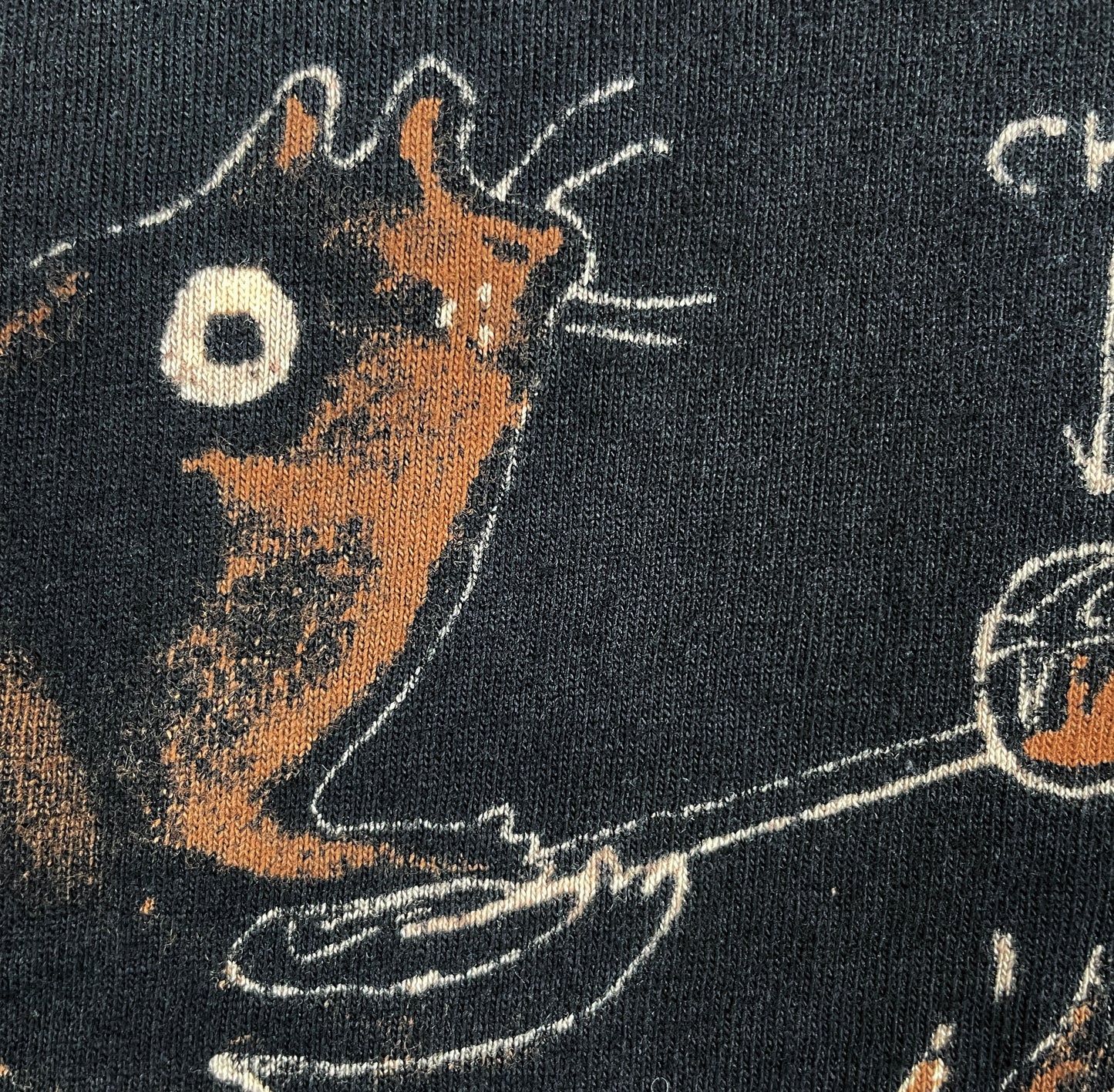 Chestnuts Squirrel - Medium Bleach-Painted T-Shirt