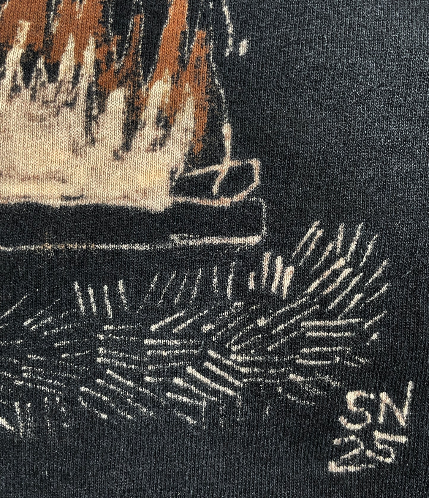 Chestnuts Squirrel - Medium Bleach-Painted T-Shirt