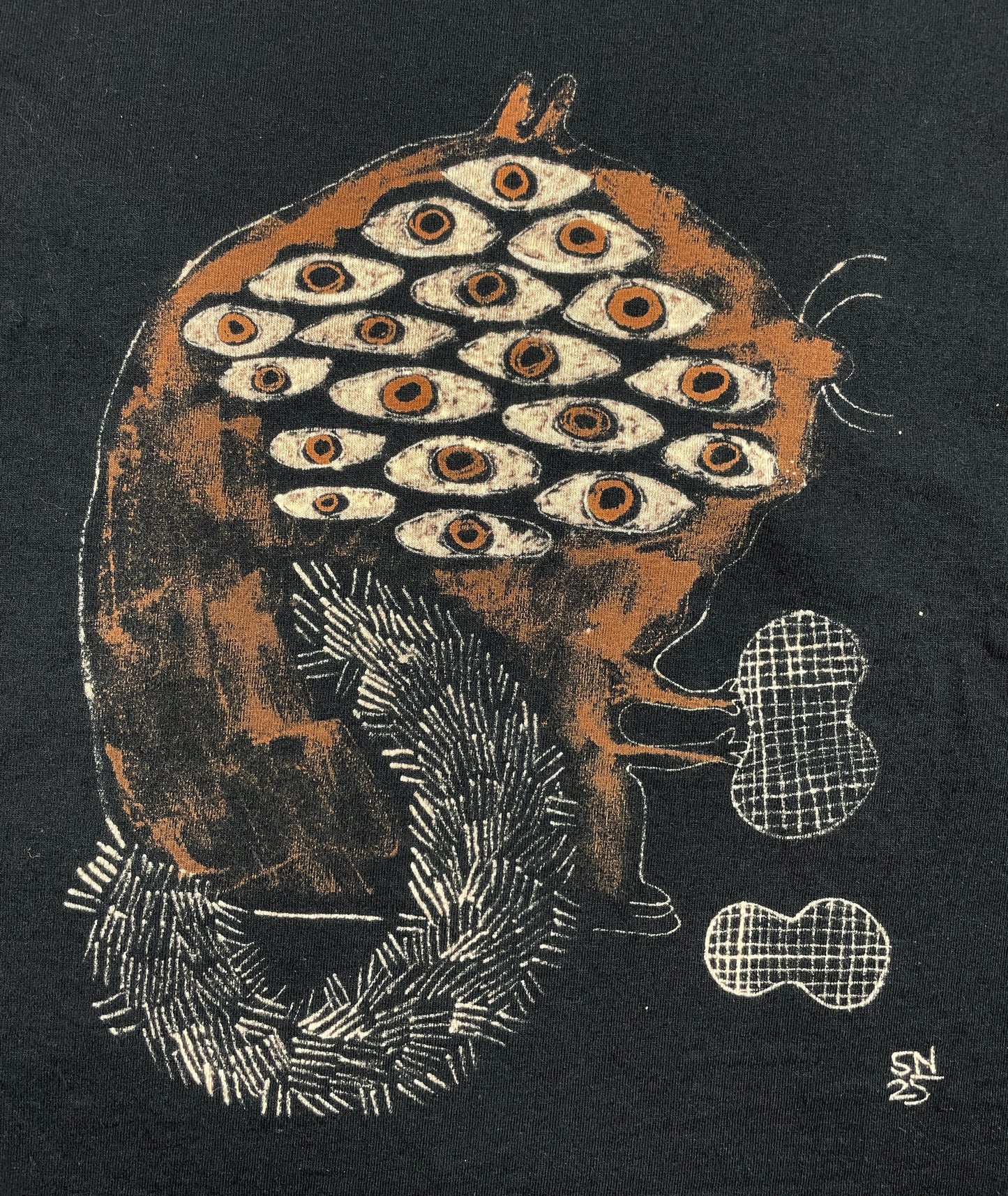 Mutated Squirrel - Medium Bleach-Painted T-Shirt