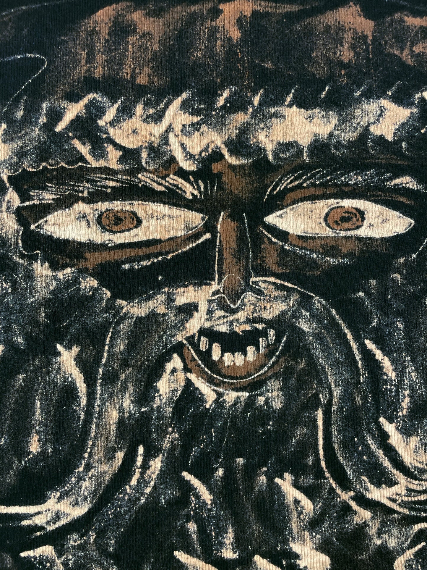 Mega Santa - Medium Bleach-Painted T-Shirt