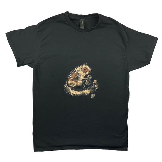 Albino Squirrel - Medium Bleach-Painted T-Shirt