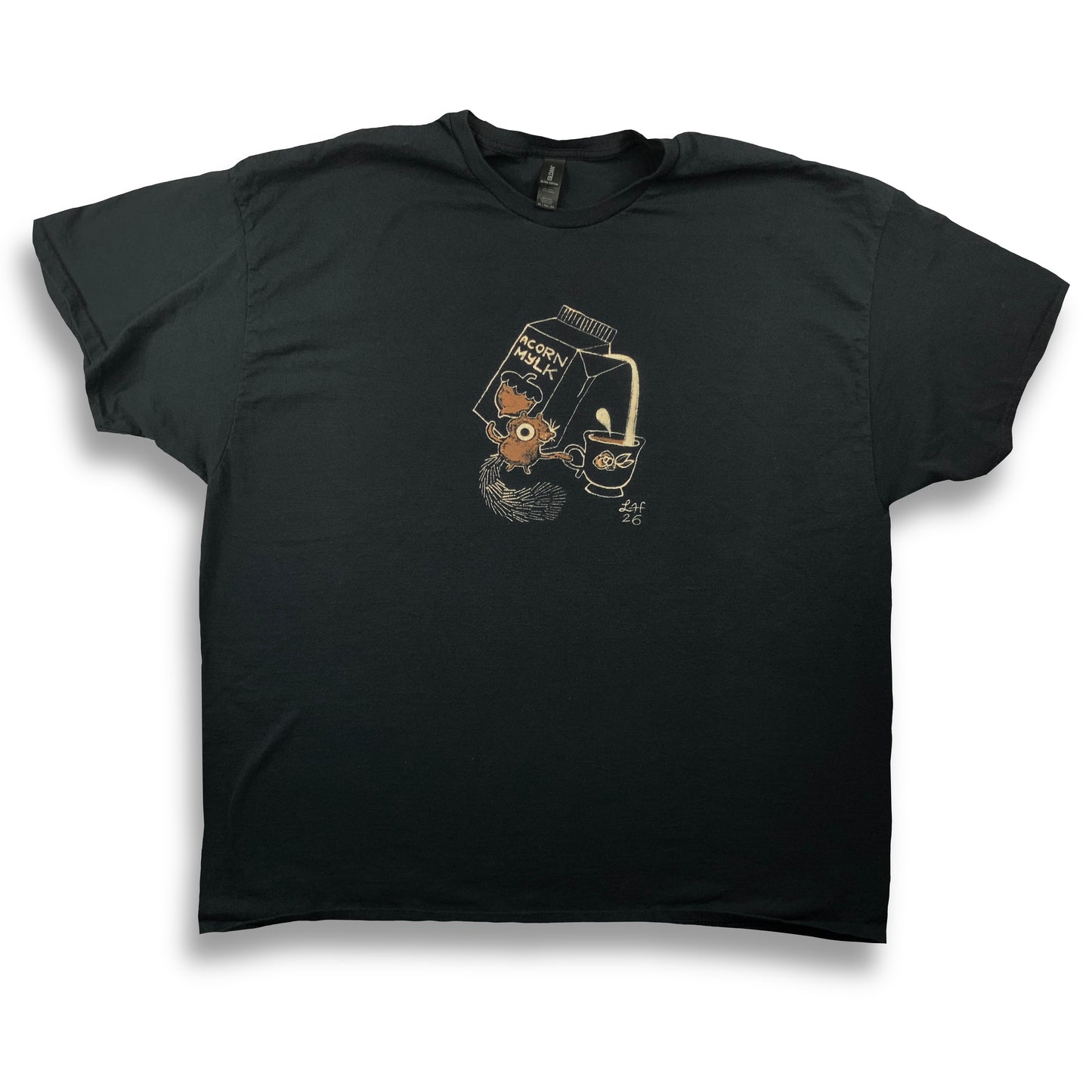 Acorn Mylk - 3XL Bleach-Painted T-Shirt