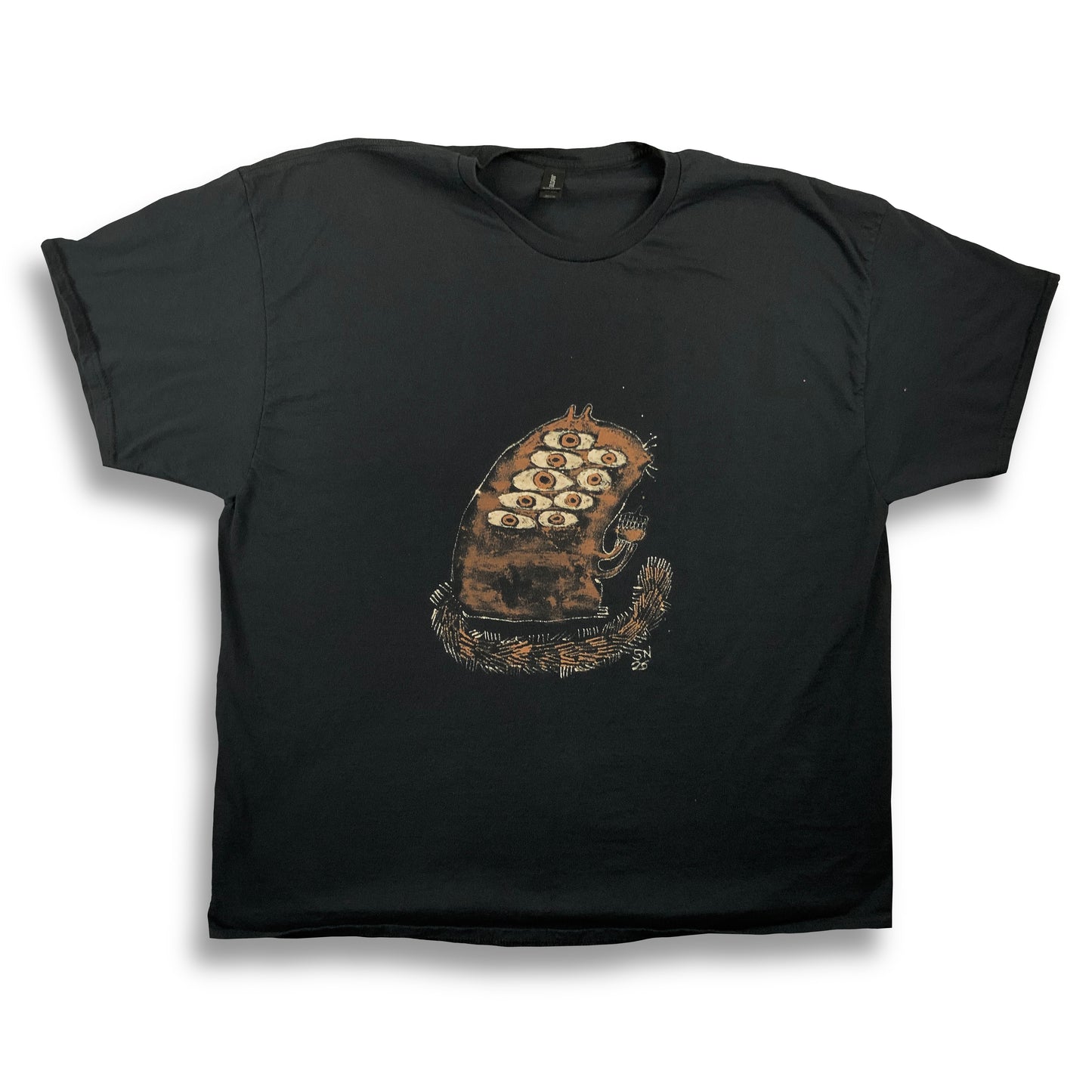 Mutated Squirrel - 3XL Bleach-Painted T-Shirt