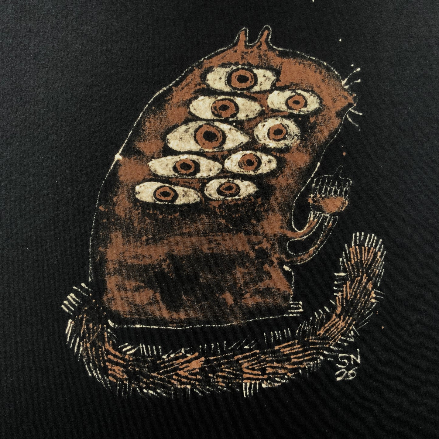 Mutated Squirrel - 3XL Bleach-Painted T-Shirt
