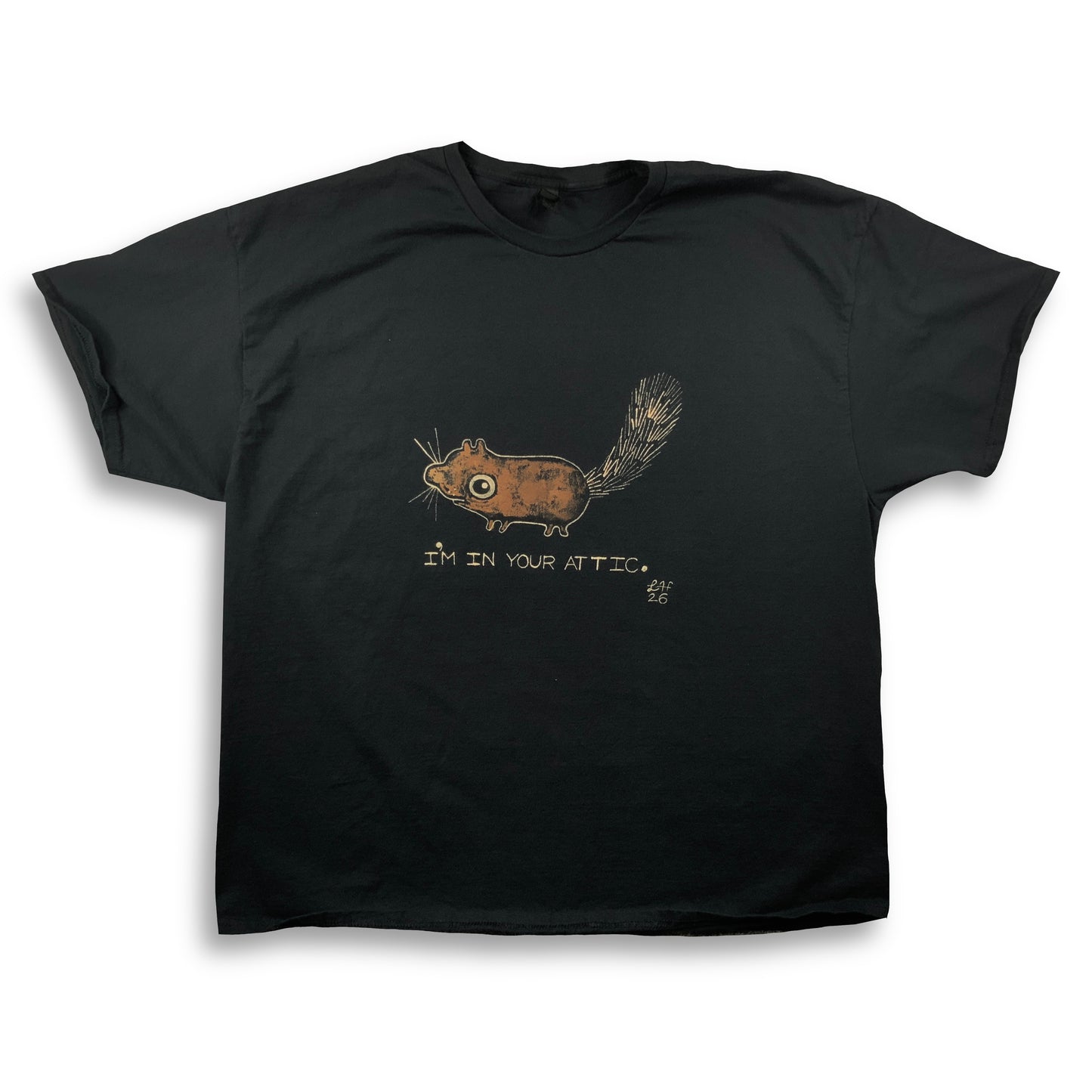 I’m In Your Attic - 3XL Bleach-Painted T-Shirt
