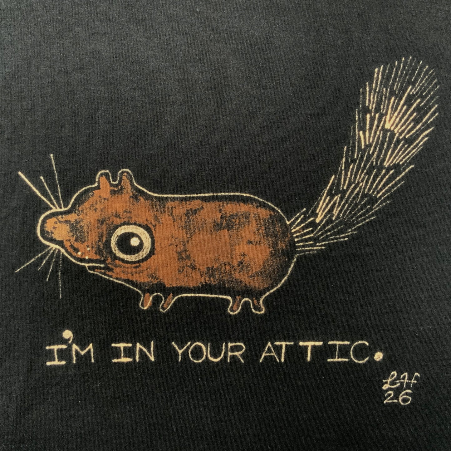 I’m In Your Attic - 3XL Bleach-Painted T-Shirt