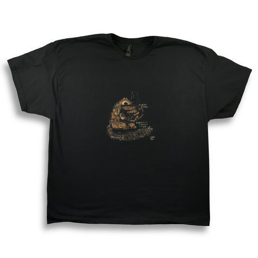 Coffee Squirrel - 3XL Bleach-Painted T-Shirt