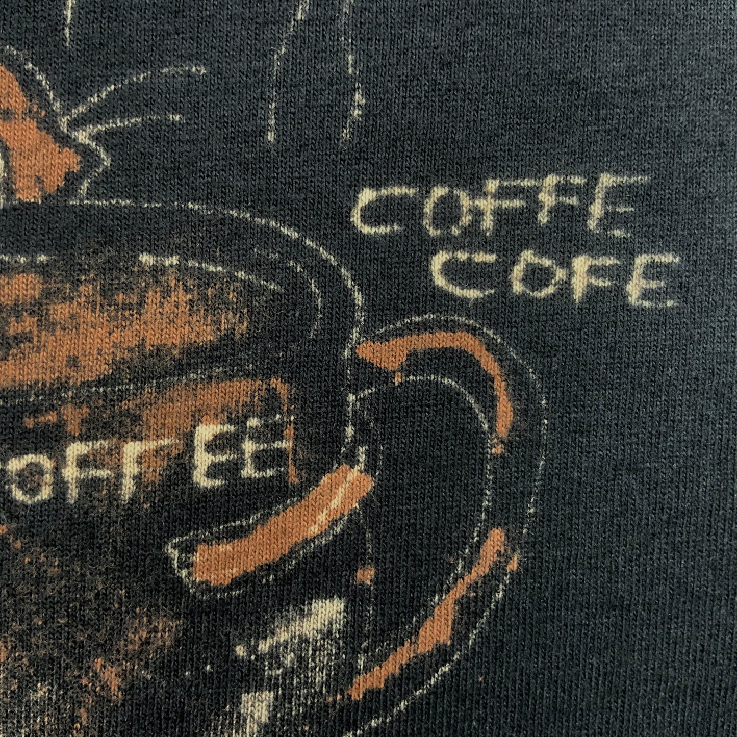 Coffee Squirrel - 3XL Bleach-Painted T-Shirt
