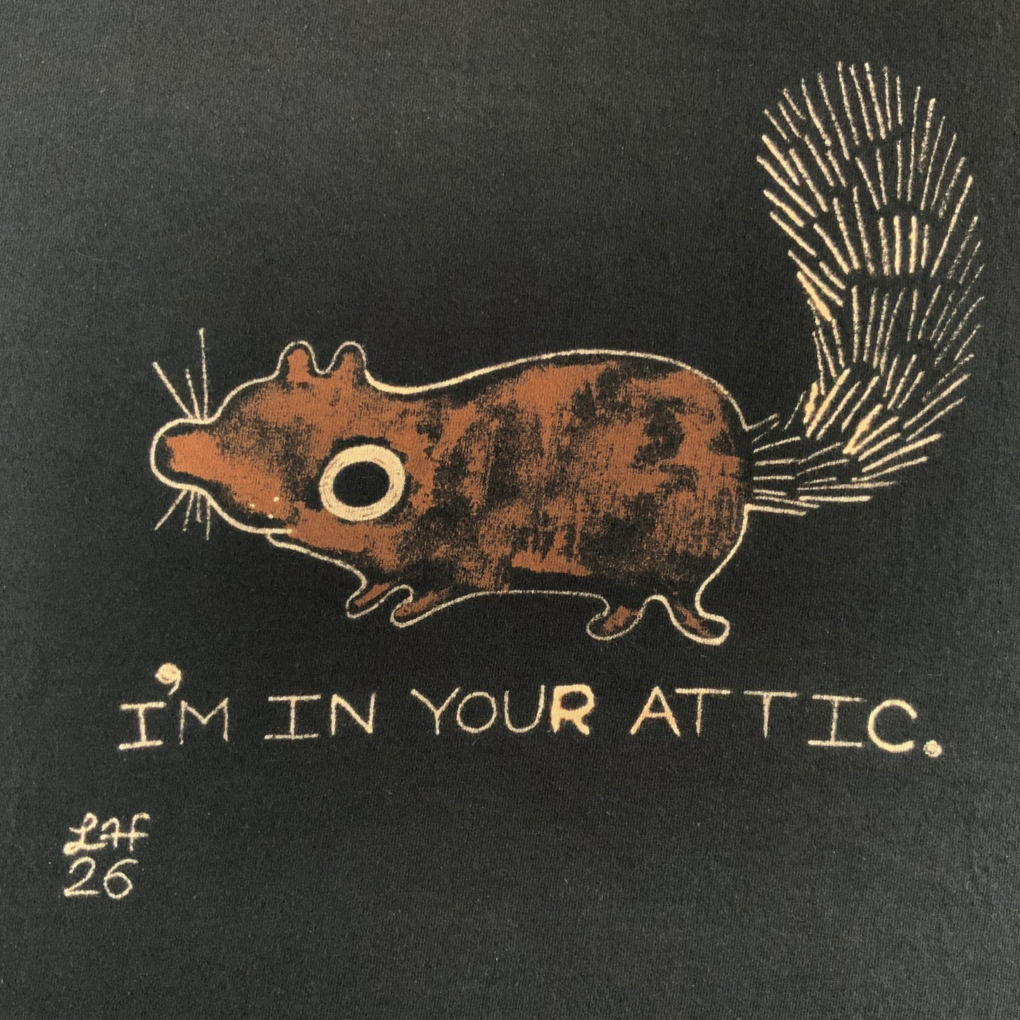 I’m In Your Attic - 4XL Bleach-Painted T-Shirt