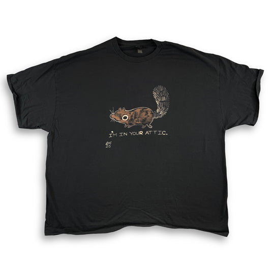 I’m In Your Attic - 4XL Bleach-Painted T-Shirt