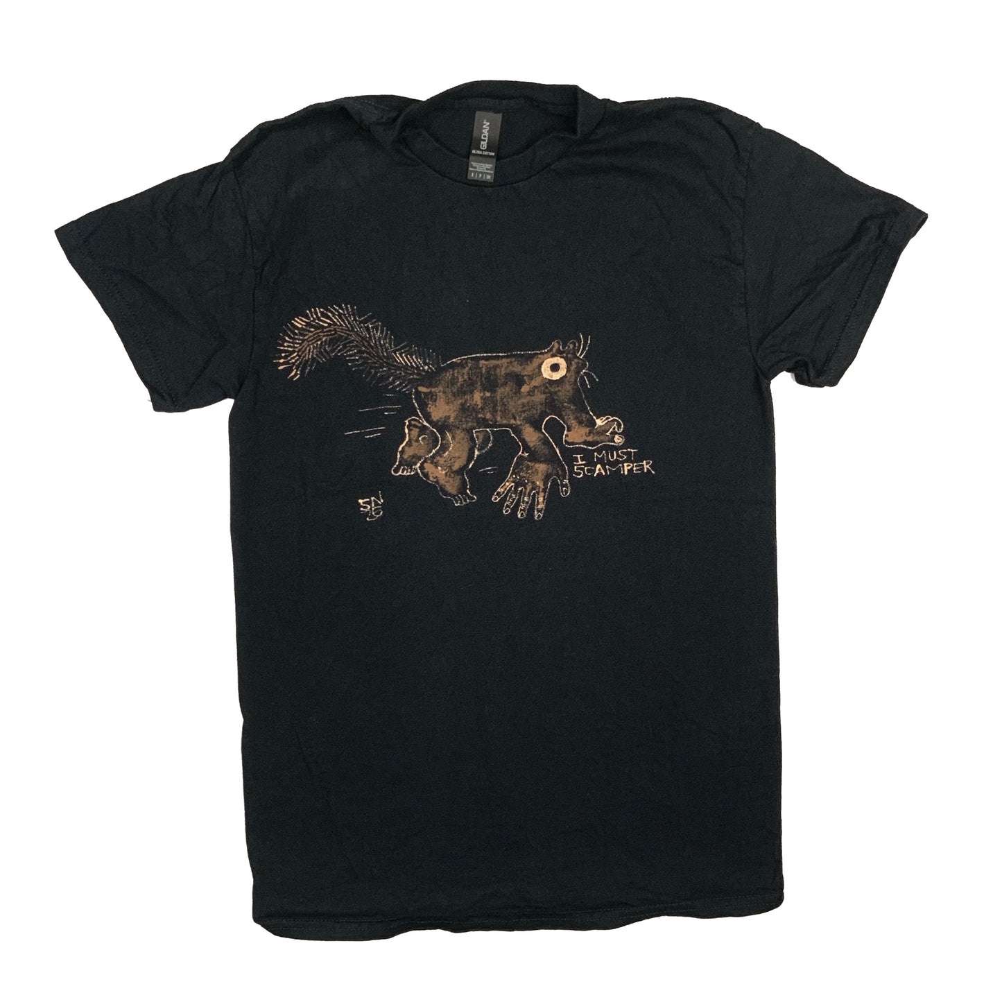 I Must Scamper - Small Bleach-Painted T-Shirt