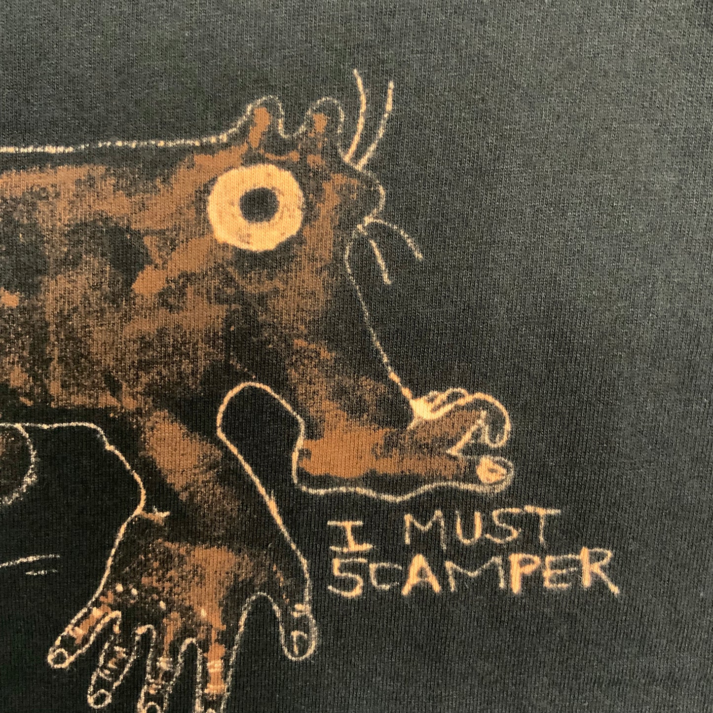 I Must Scamper - Small Bleach-Painted T-Shirt