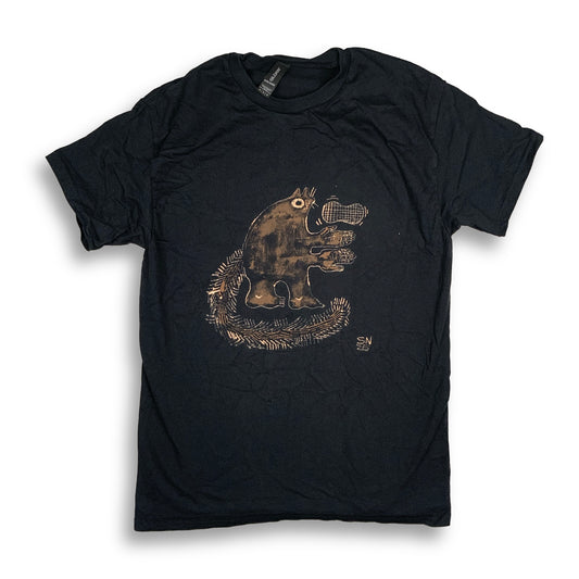 Human Appendages Squirrel - Medium Bleach-Painted T-Shirt
