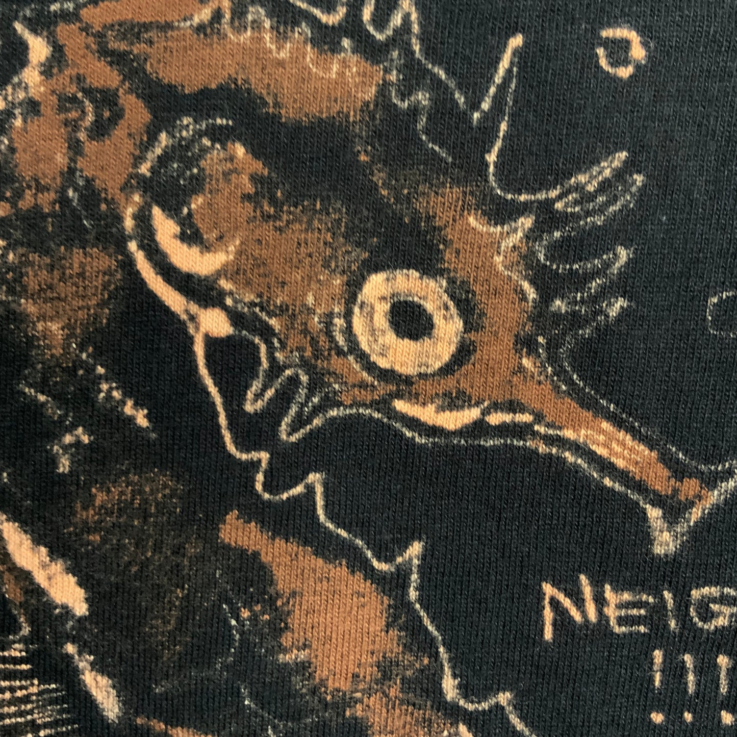 Seahorse - Small Bleach-Painted T-Shirt