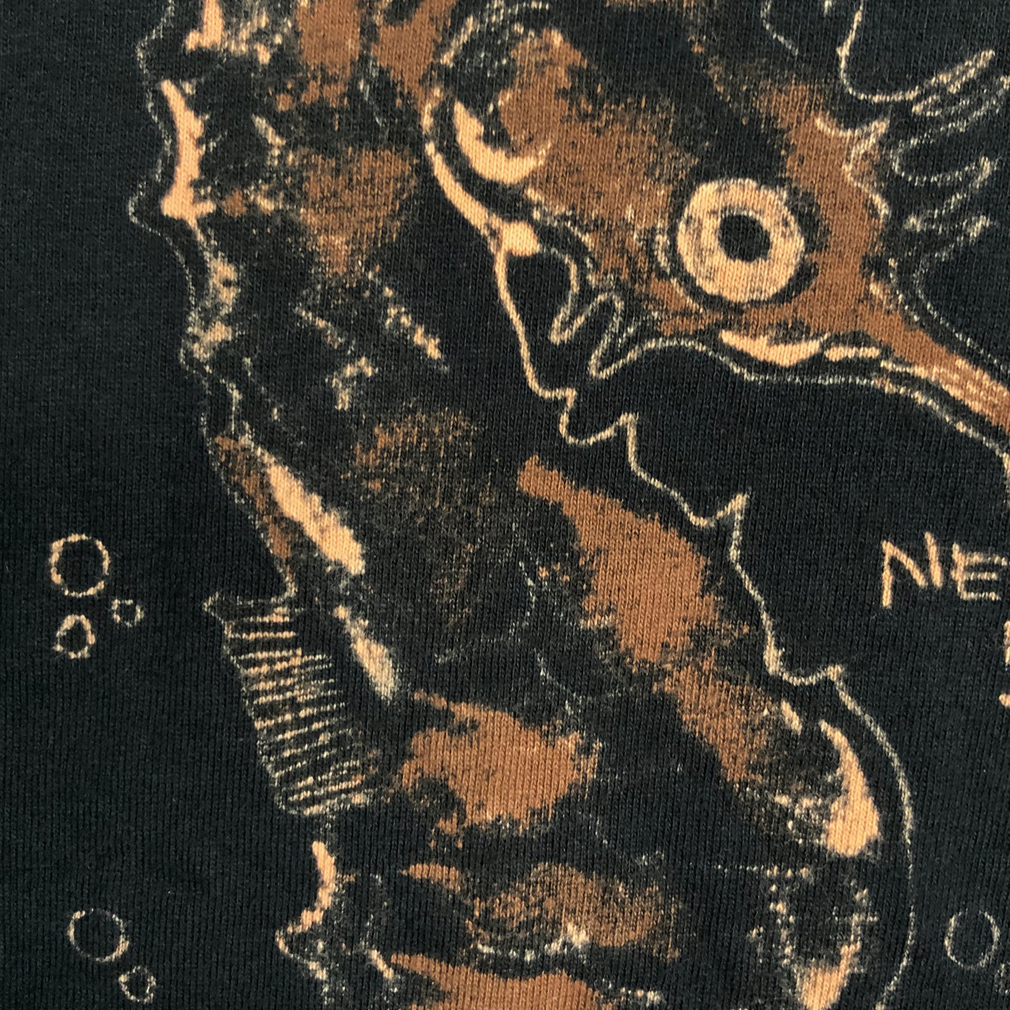 Seahorse - Small Bleach-Painted T-Shirt