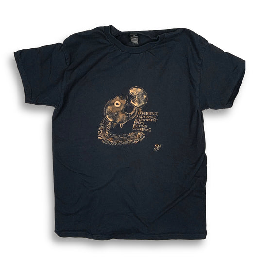 I Experience Rapturous Enjoyment From Eating Cashews - Medium Bleach-Painted T-Shirt