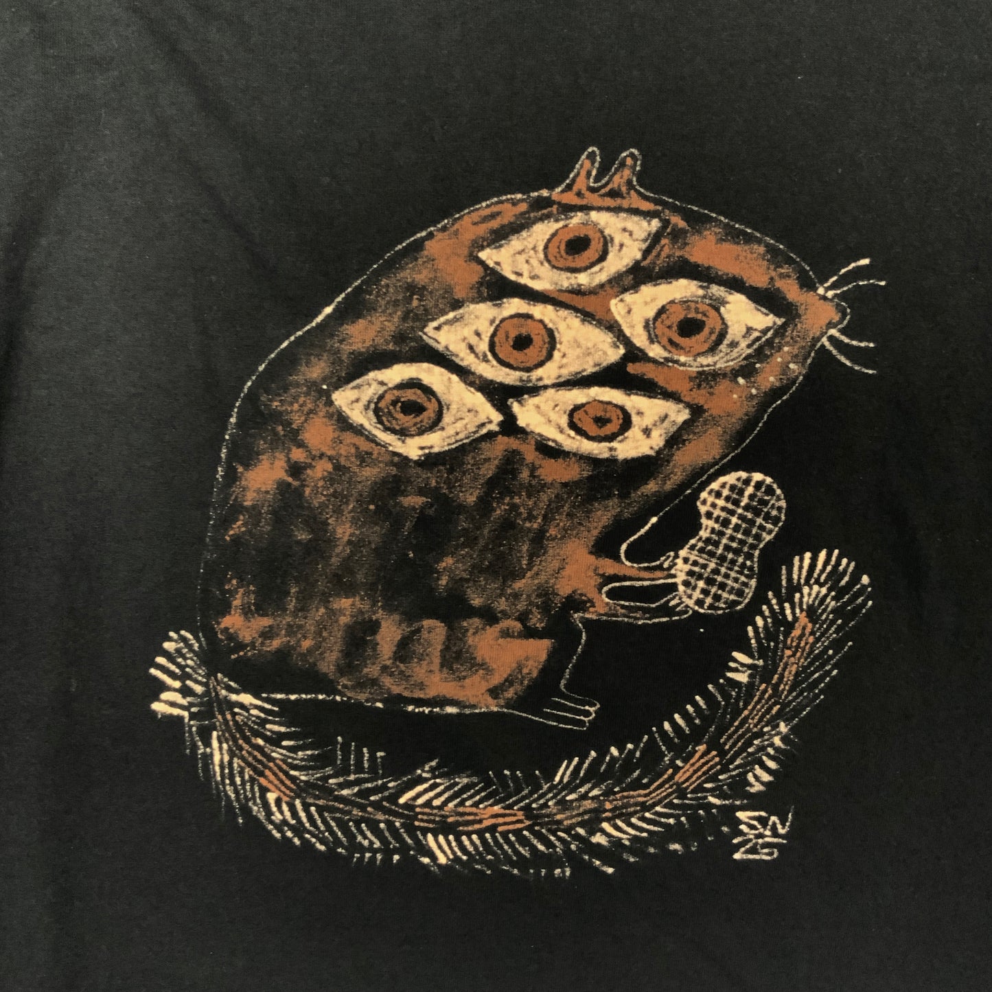 Mutated Squirrel - XL Bleach-Painted T-Shirt