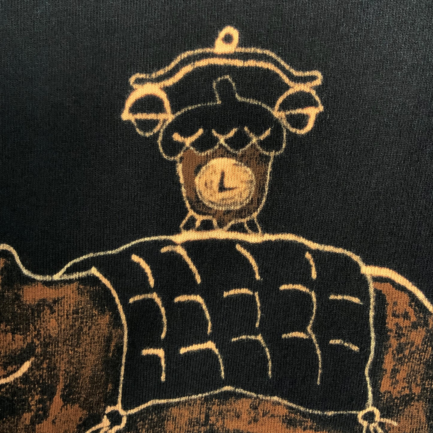 Sleepy Squirrel - XL Bleach-Painted T-Shirt