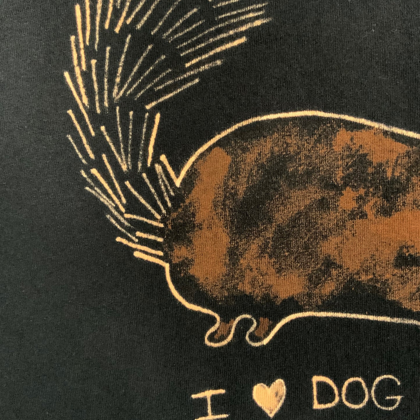 I <3 Dog Food - 2XL Bleach-Painted T-Shirt