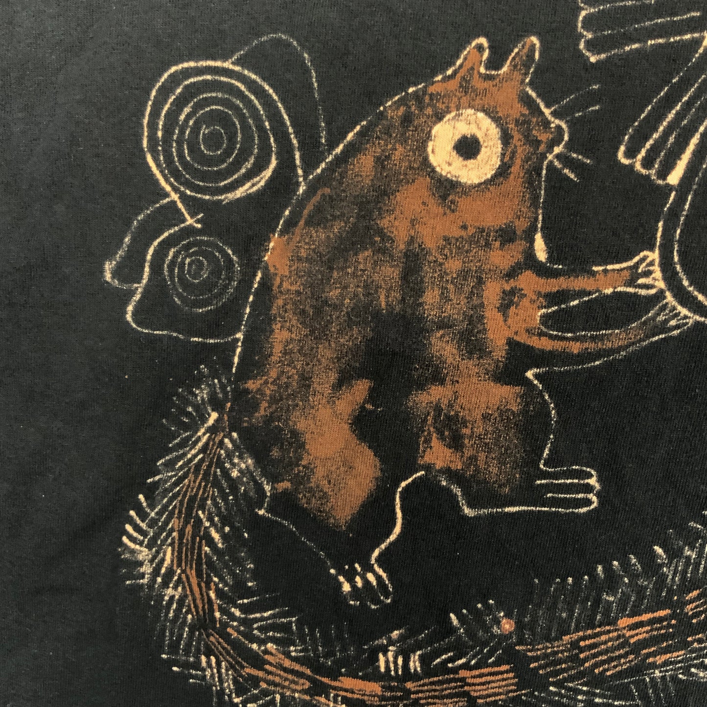 Fairy Squirrel - 4XL Bleach-Painted T-Shirt