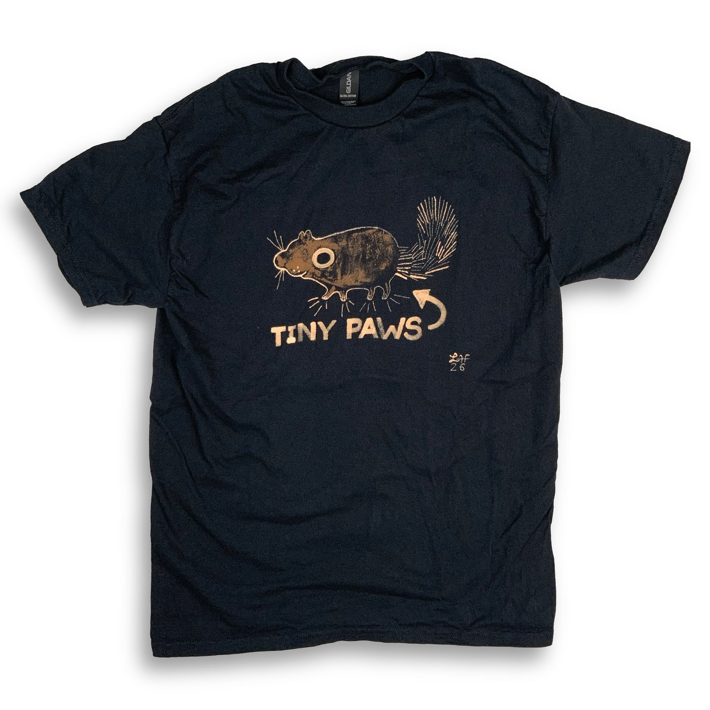 Tiny Paws - Medium Bleach-Painted T-Shirt