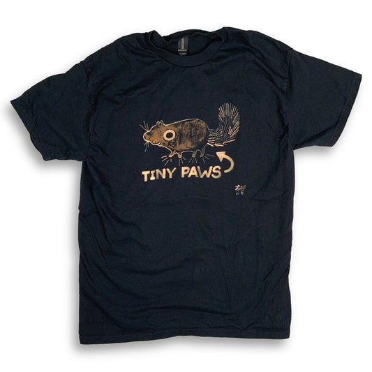 Tiny Paws - Medium Bleach-Painted T-Shirt