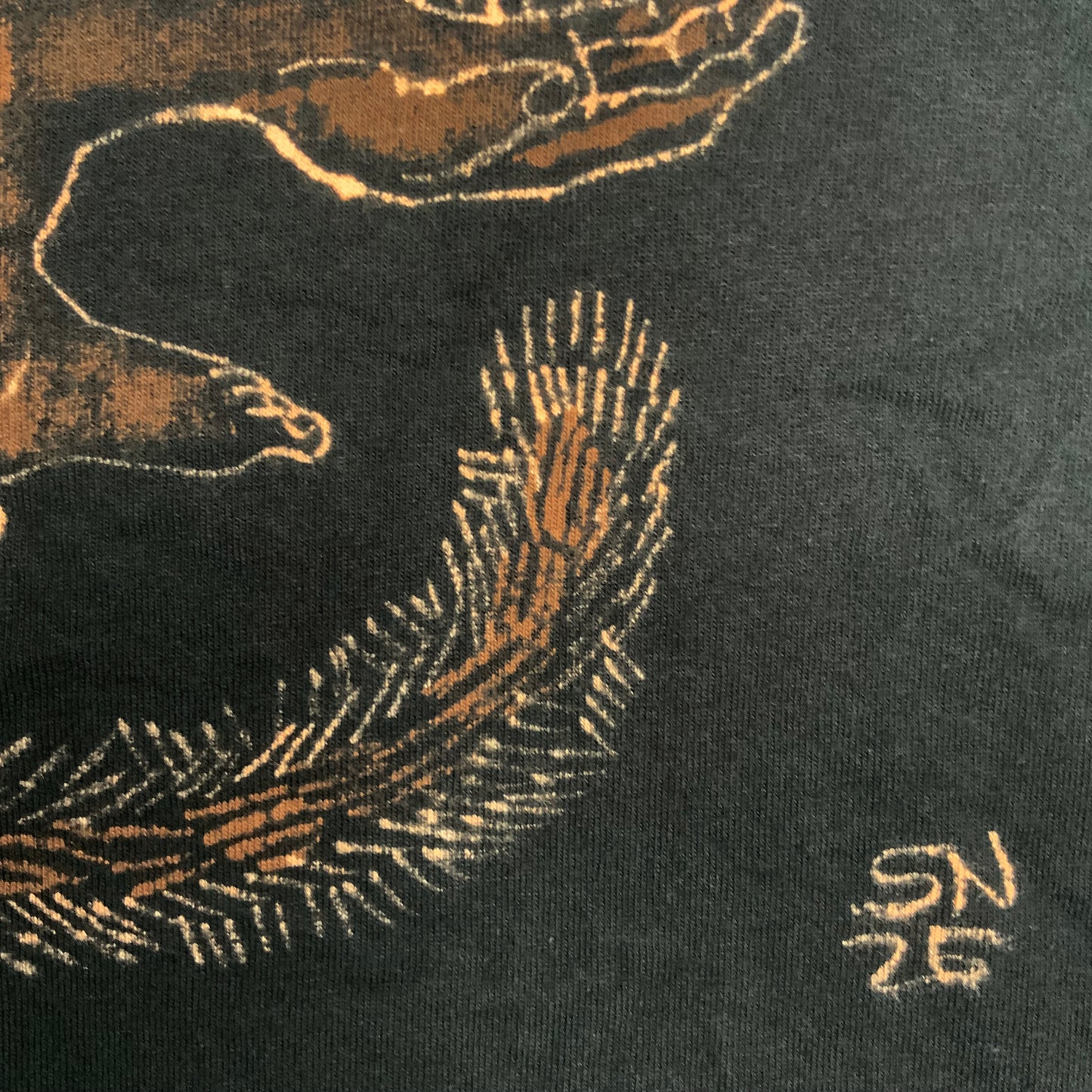 Human Appendages Squirrel - Small Bleach-Painted T-Shirt