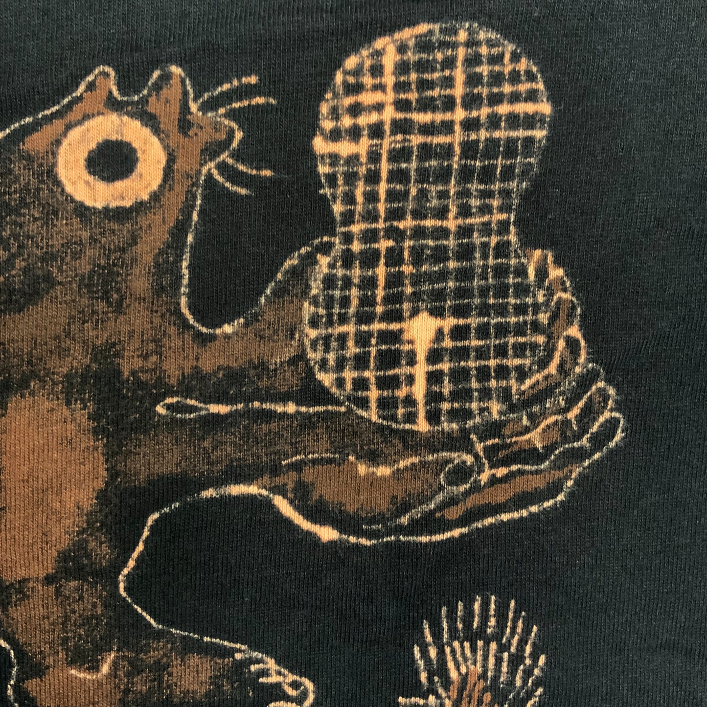 Human Appendages Squirrel - Small Bleach-Painted T-Shirt