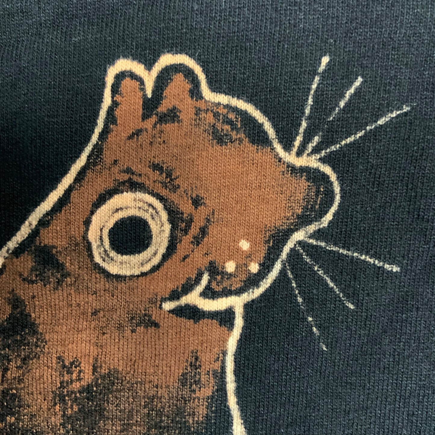 Martini Squirrel - Medium Bleach-Painted T-Shirt
