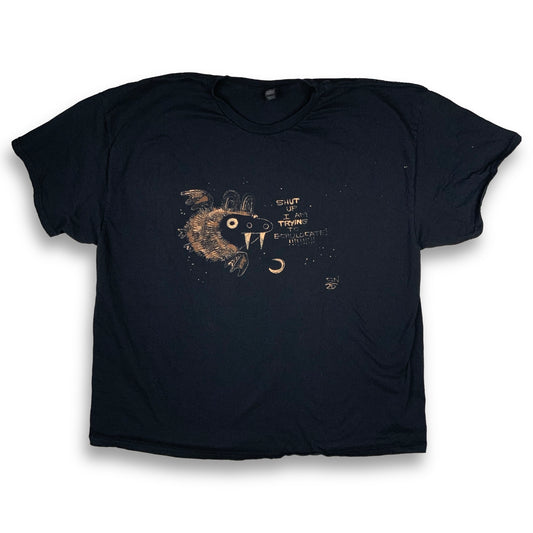 Shut Up I Am Trying To Echolocate - 3XL Bleach-Painted T-Shirt