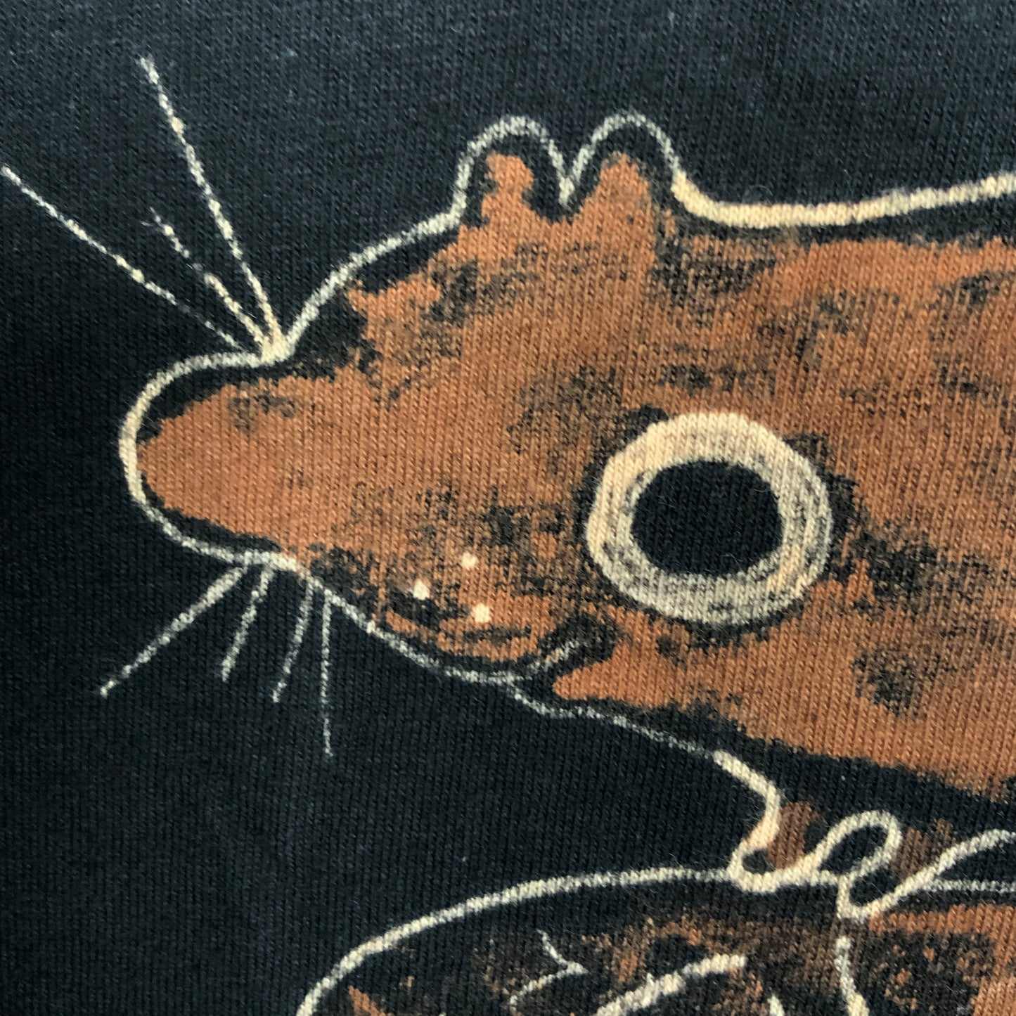 Pineapple Squirrel - XL Bleach-Painted T-Shirt