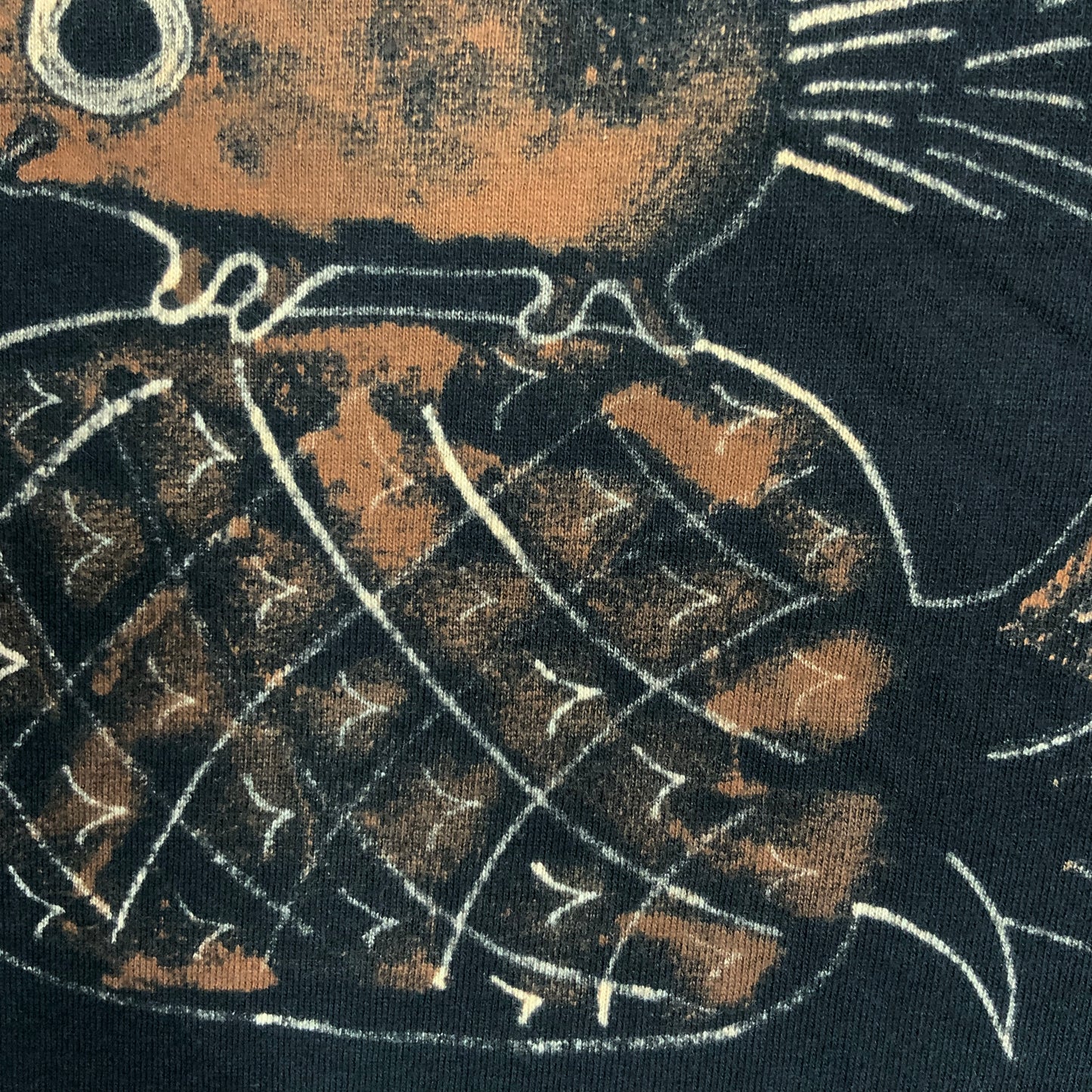Pineapple Squirrel - XL Bleach-Painted T-Shirt