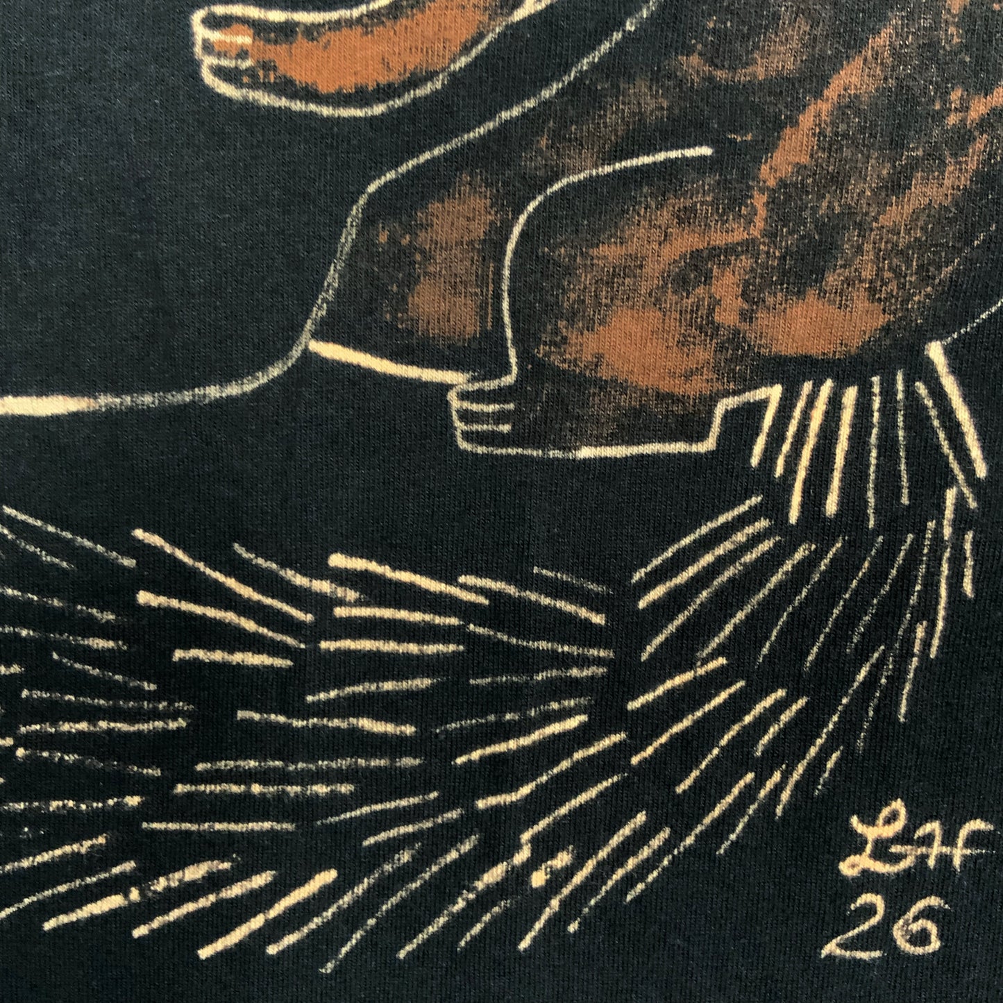 Cappuccino Squirrel - 2XL Bleach-Painted T-Shirt