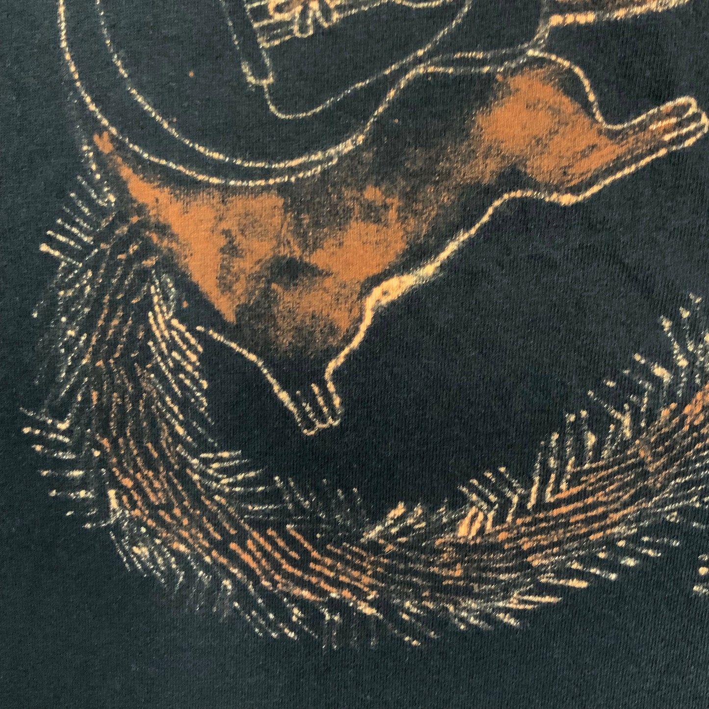 Guitar Squirrel - XL Bleach-Painted T-Shirt
