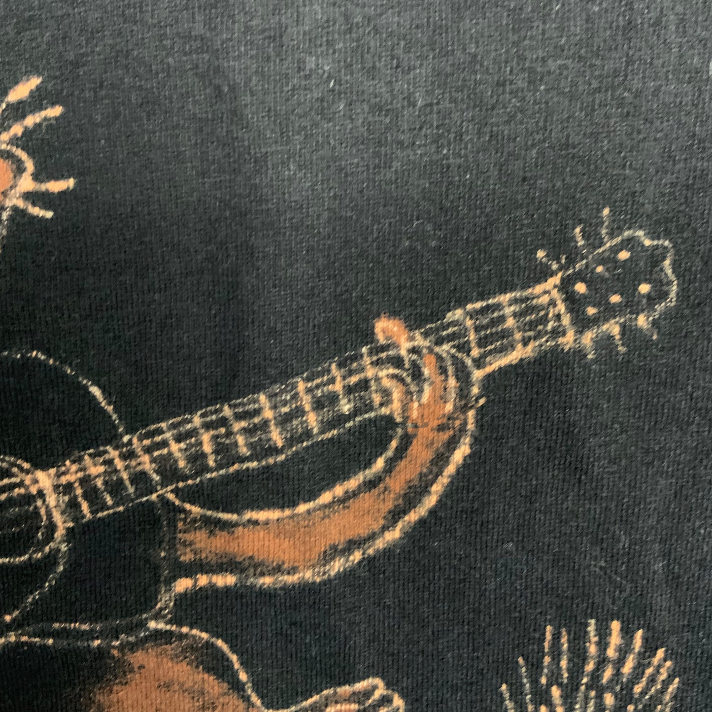 Guitar Squirrel - XL Bleach-Painted T-Shirt