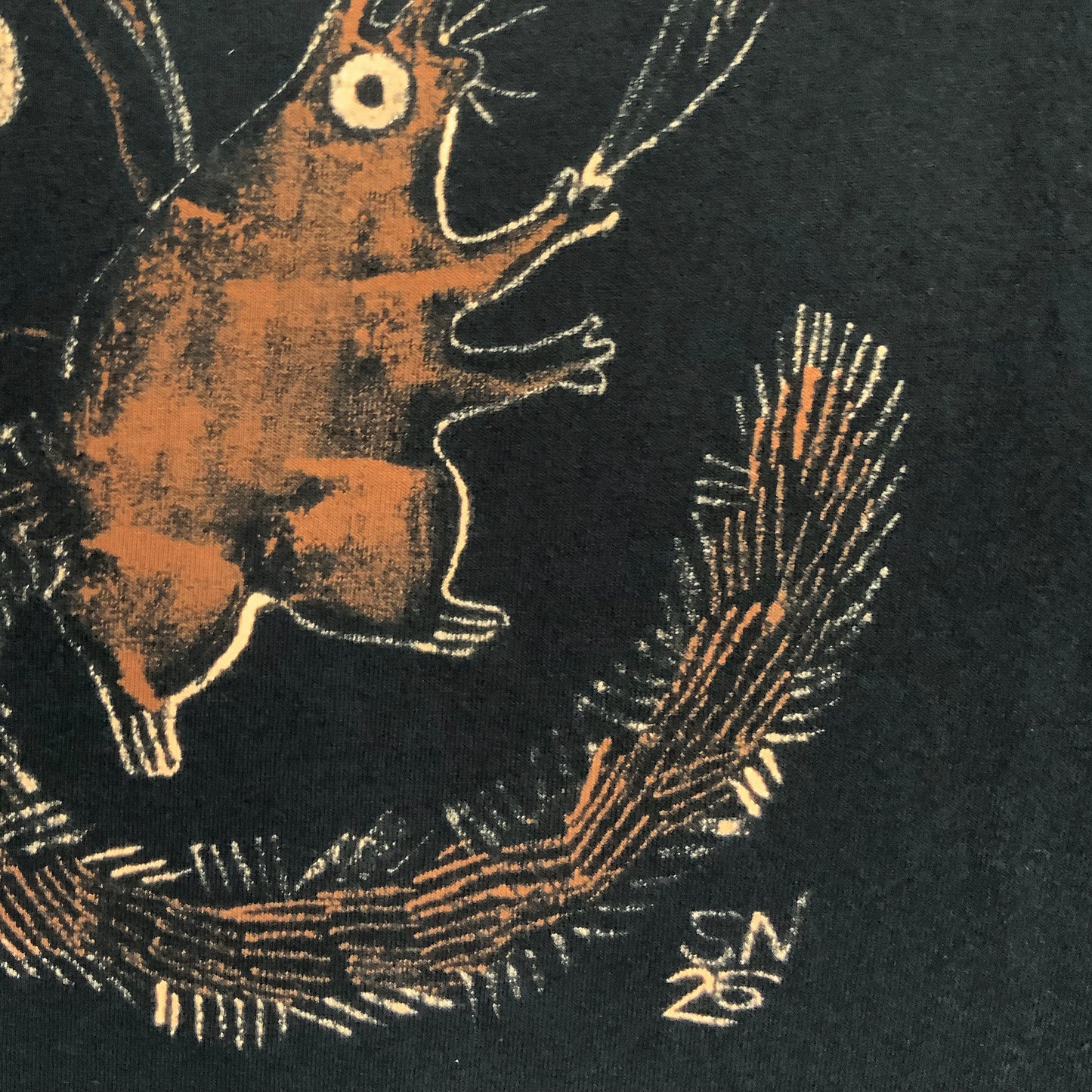 Fairy Squirrel - 3XL Bleach-Painted T-Shirt