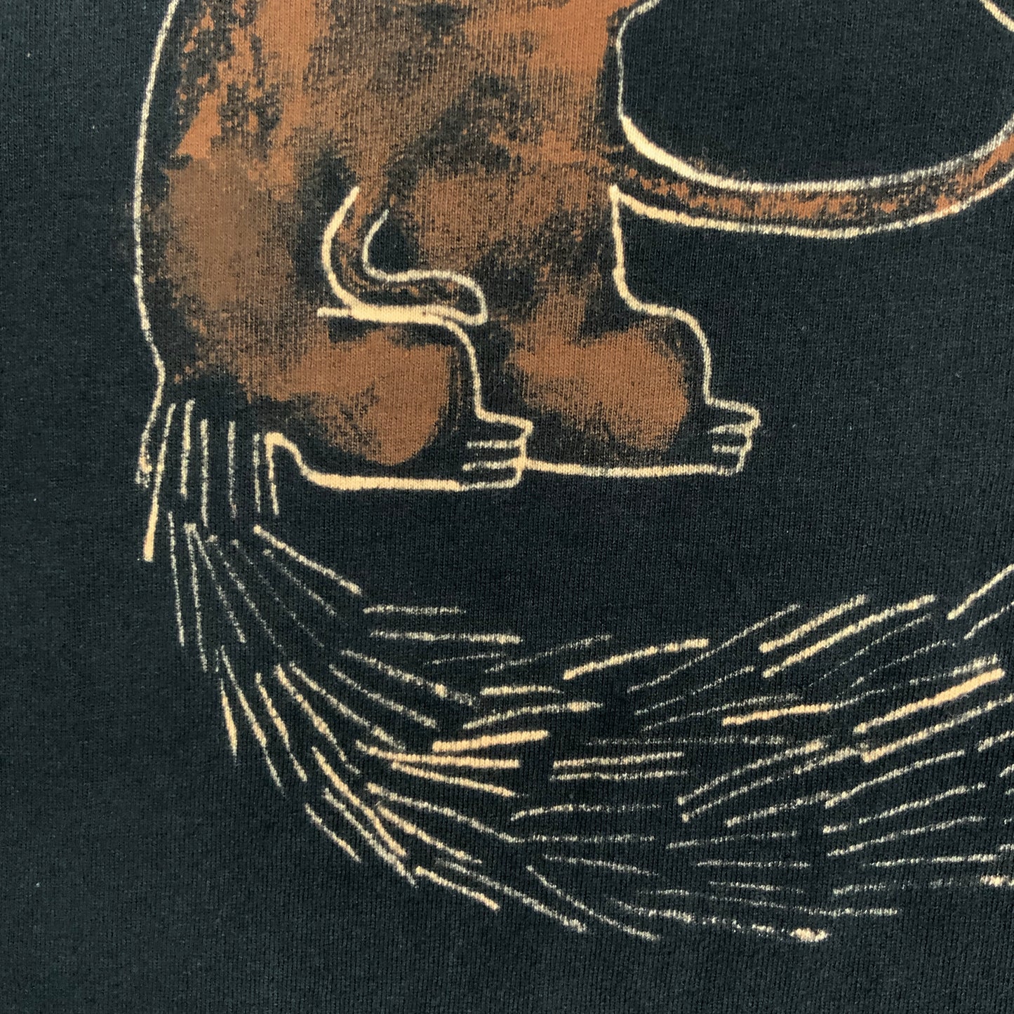 Manhattan Squirrel - 2XL Bleach-Painted T-Shirt