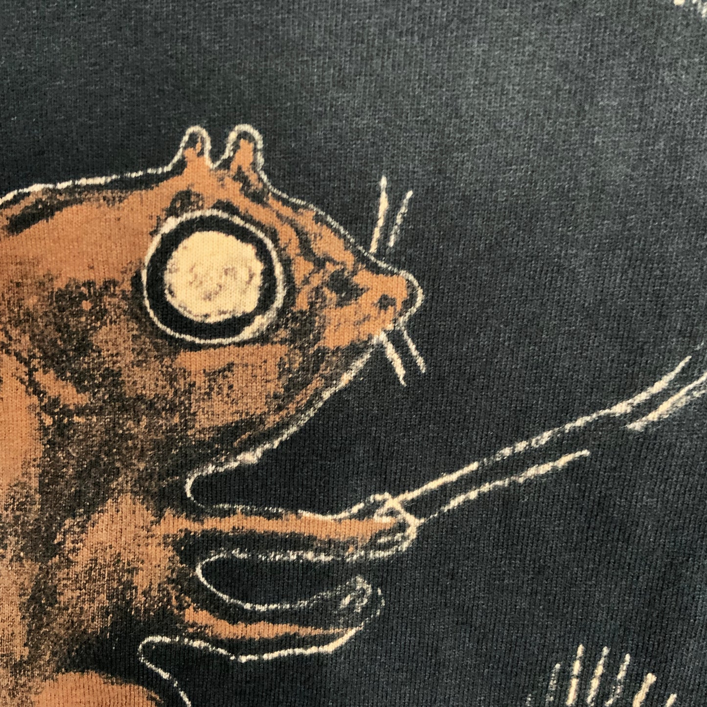 Fairy Squirrel - Large Bleach-Painted T-Shirt