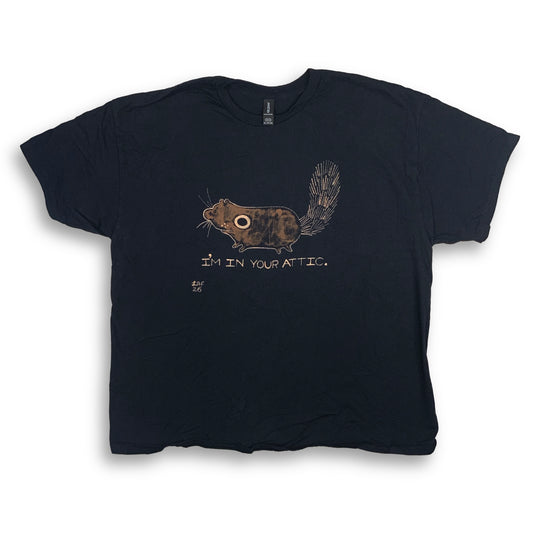 I’m In Your Attic - 2XL Bleach-Painted T-Shirt