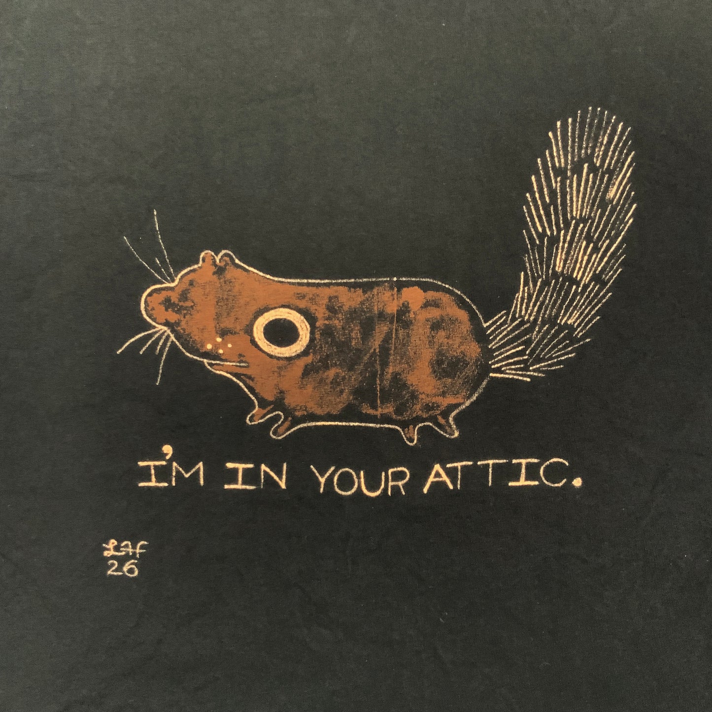 I’m In Your Attic - 2XL Bleach-Painted T-Shirt