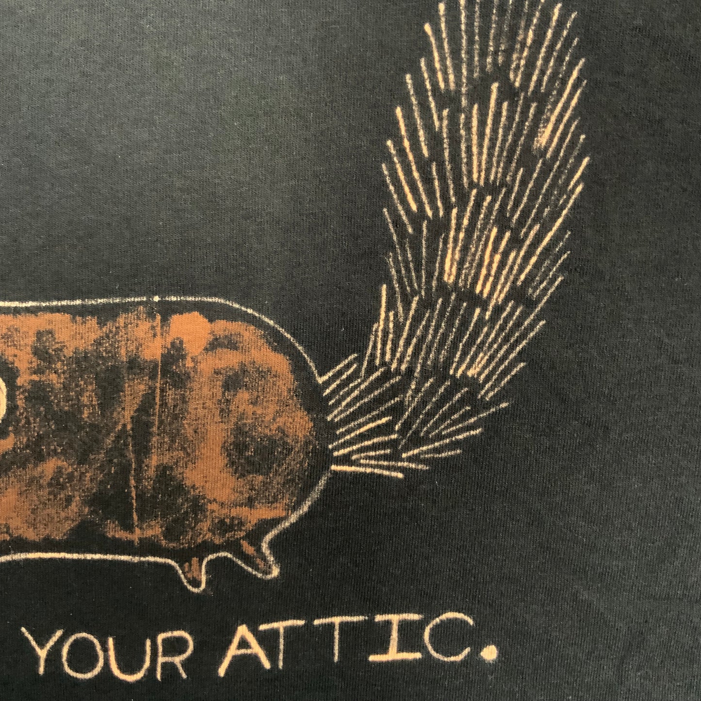 I’m In Your Attic - 2XL Bleach-Painted T-Shirt