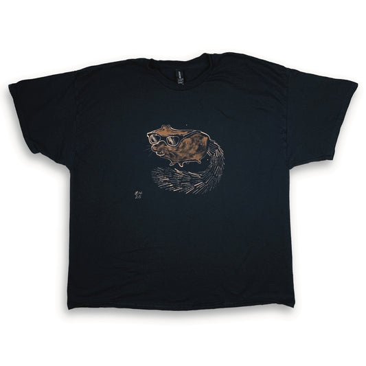Sunglasses Squirrel - 3XL Bleach-Painted T-Shirt 19