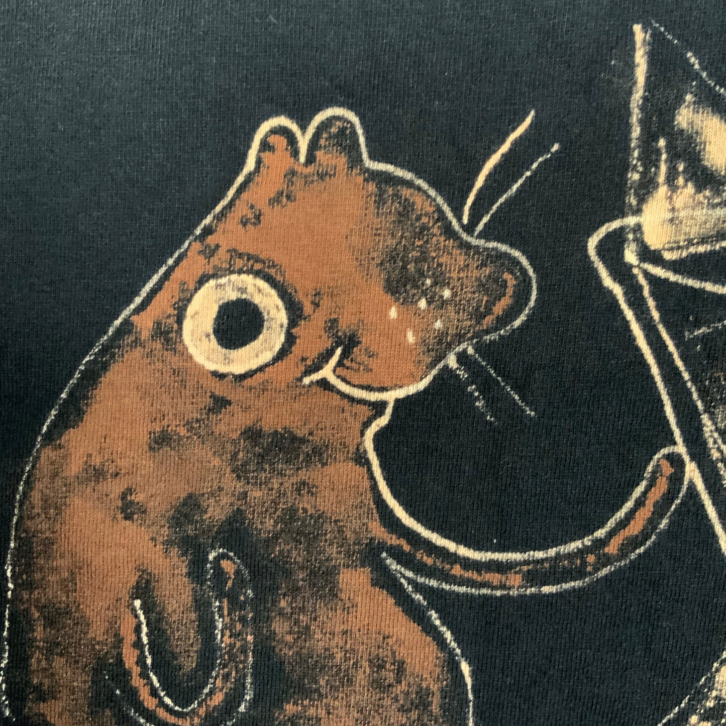 Pour Over Coffee Squirrel - 2X Bleach Painted T-Shirt