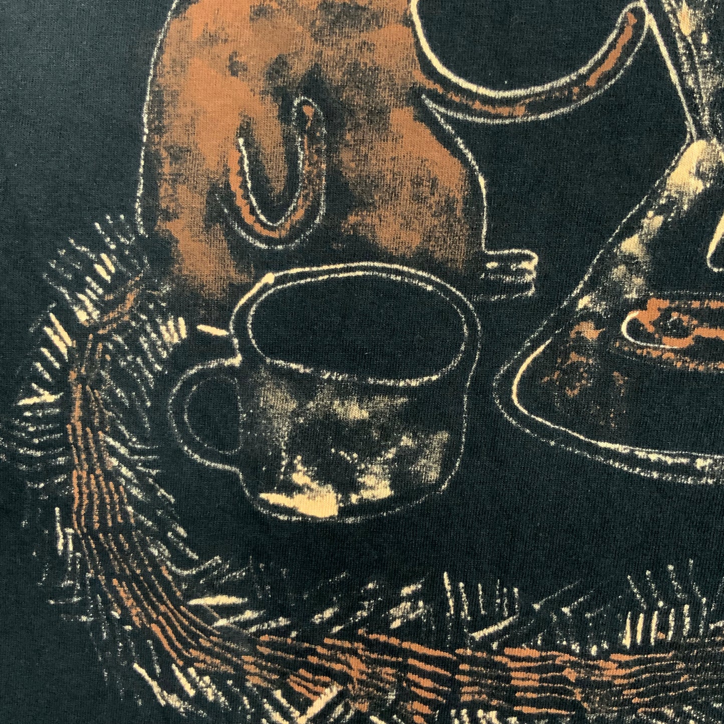 Pour Over Coffee Squirrel - 2X Bleach Painted T-Shirt